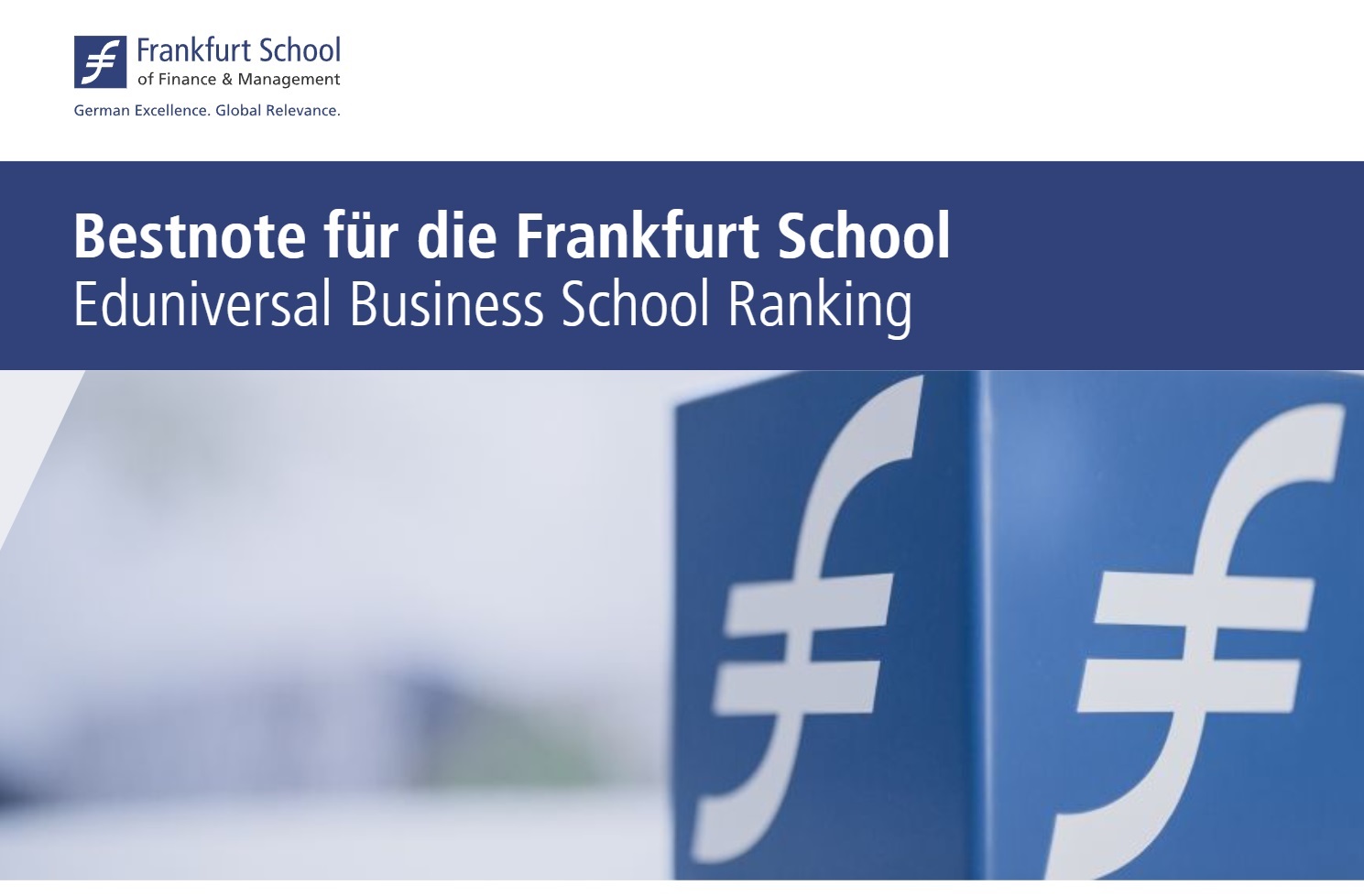 Frankfurt School mit Höchstnote im Eduniversal Ranking